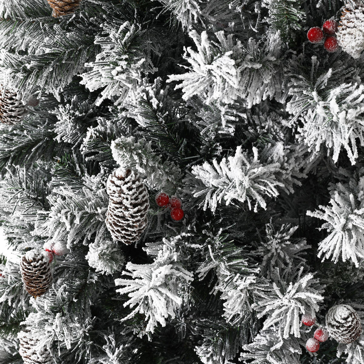 WEIHNACHTSBAUM künstlich - Weiß, Kunststoff (90/180cm) - SVITA