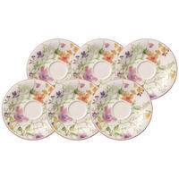 KAFFEE UNTERTASSE Mariefleur Basic bunt ø 16 cm 6er Set - Multicolor, Keramik (16cm) - Villeroy & Boch