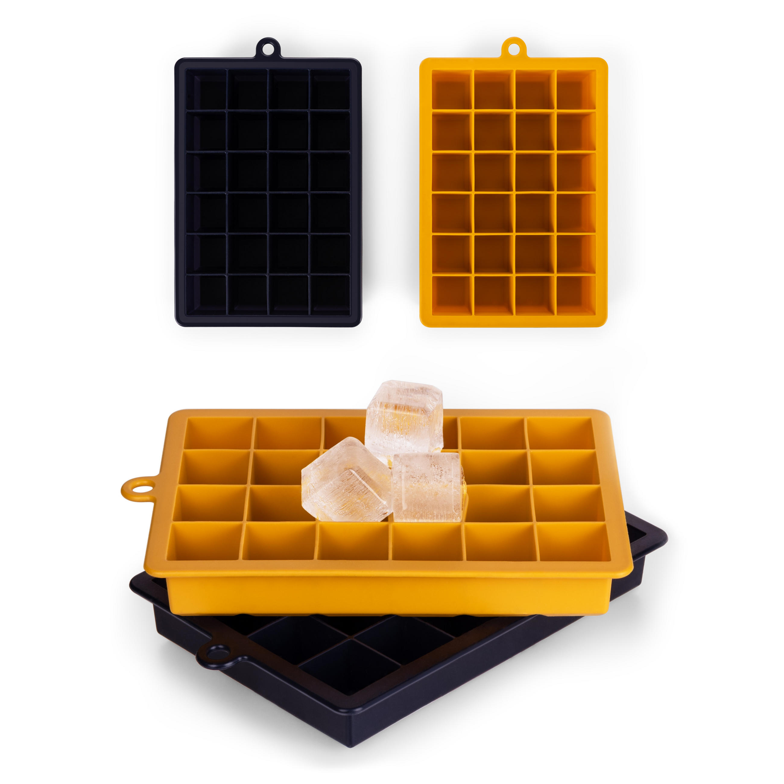 FORMA NA ĽAD Silikónová, bez BPA, 2x24, Karí žltá - kari žltá, plast (16.5/2.6/11cm) - Blumtal