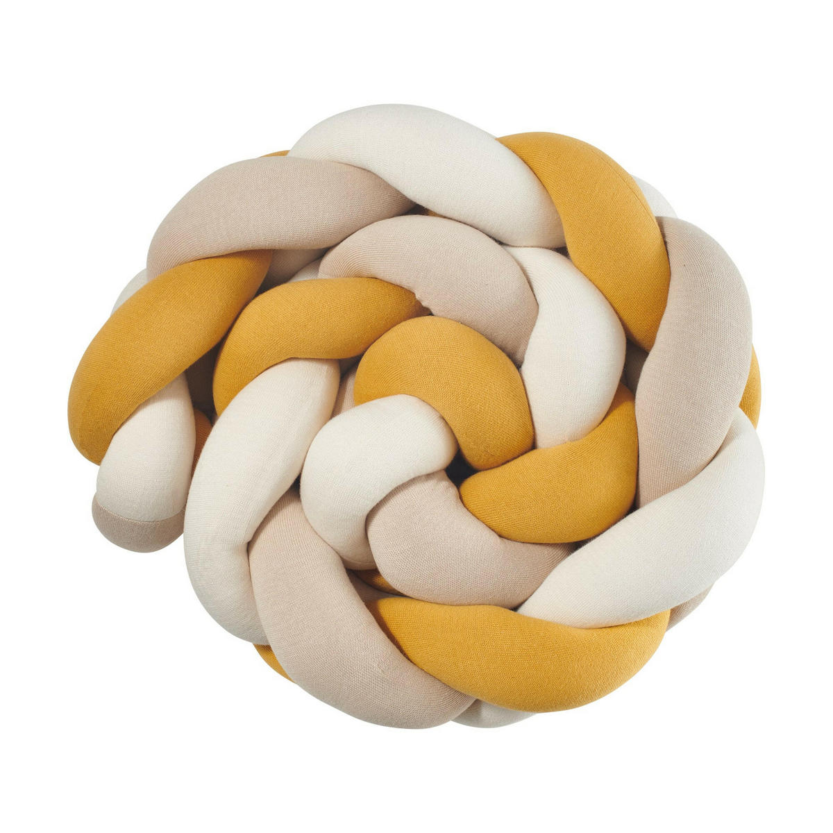 BETTSCHLANGE geflochten Trio Curry - Currygelb, Textil (17/200cm) - nordic coast company