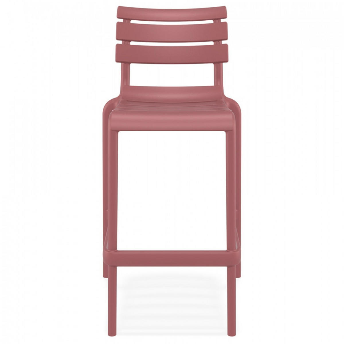 BARHOCKER Rot 53x105x55cm - Rot, Kunststoff (53/105/55cm) - AlterEgo