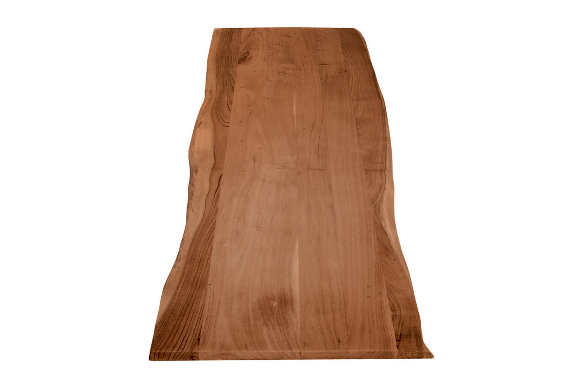 TISCHLATTEN MIT BAUMKANTE FÜR HEIMWERKER, AKAZIENHOLZ CURT - Braun/Naturfarben, Akazienholz/Holz (60/200/3cm) - SAM