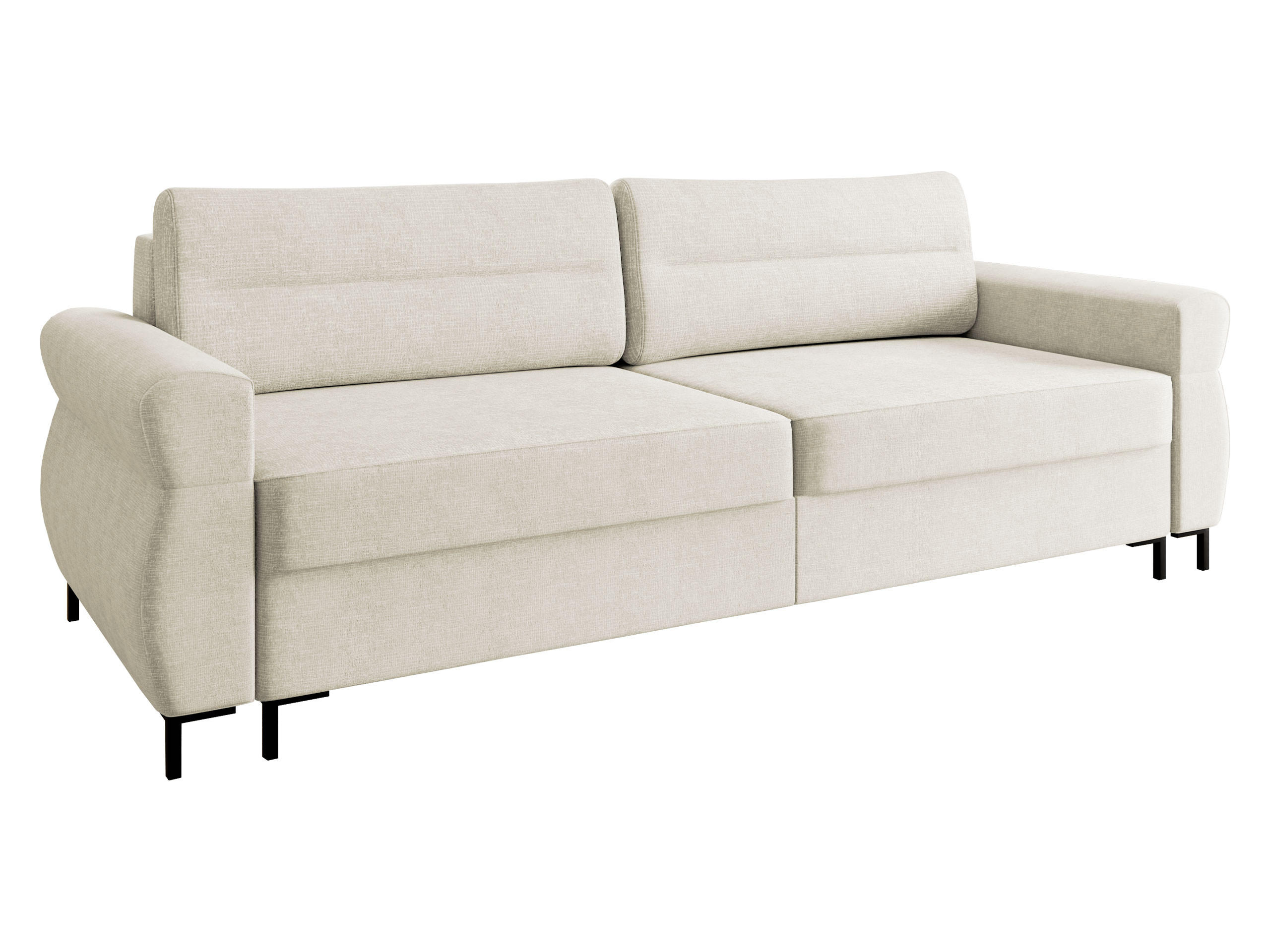 SCHLAFSOFA Berne - Creme/Schwarz, Holz/Kunststoff (238/92/95cm) - MIRJAN24