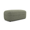 POUF Strukturstoff Stoff Grün - Beige/Schwarz, Kunststoff/Textil (92/40/48cm) - Makamii