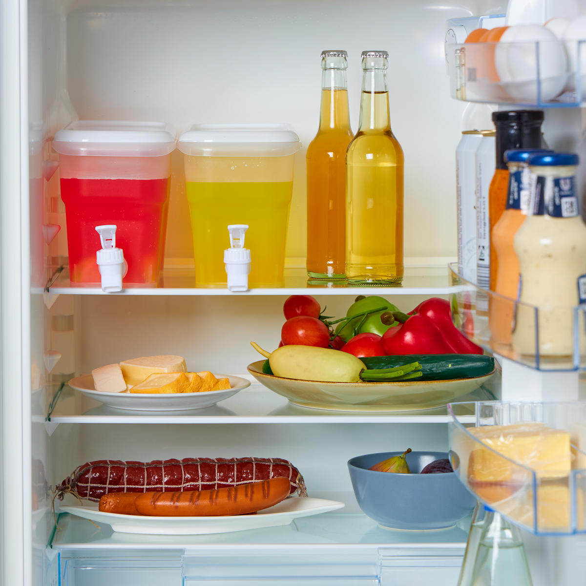 2XGETRÄNKESPENDER - Transparent, Kunststoff (3L) - Relaxdays