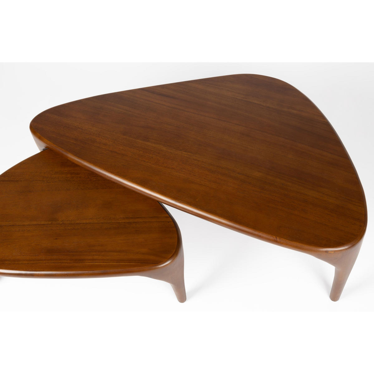COUCHTISCH Isla Organisch 2er-Set Walnussfarbe - Braun, Holz (110/60/36cm) - Zuiver
