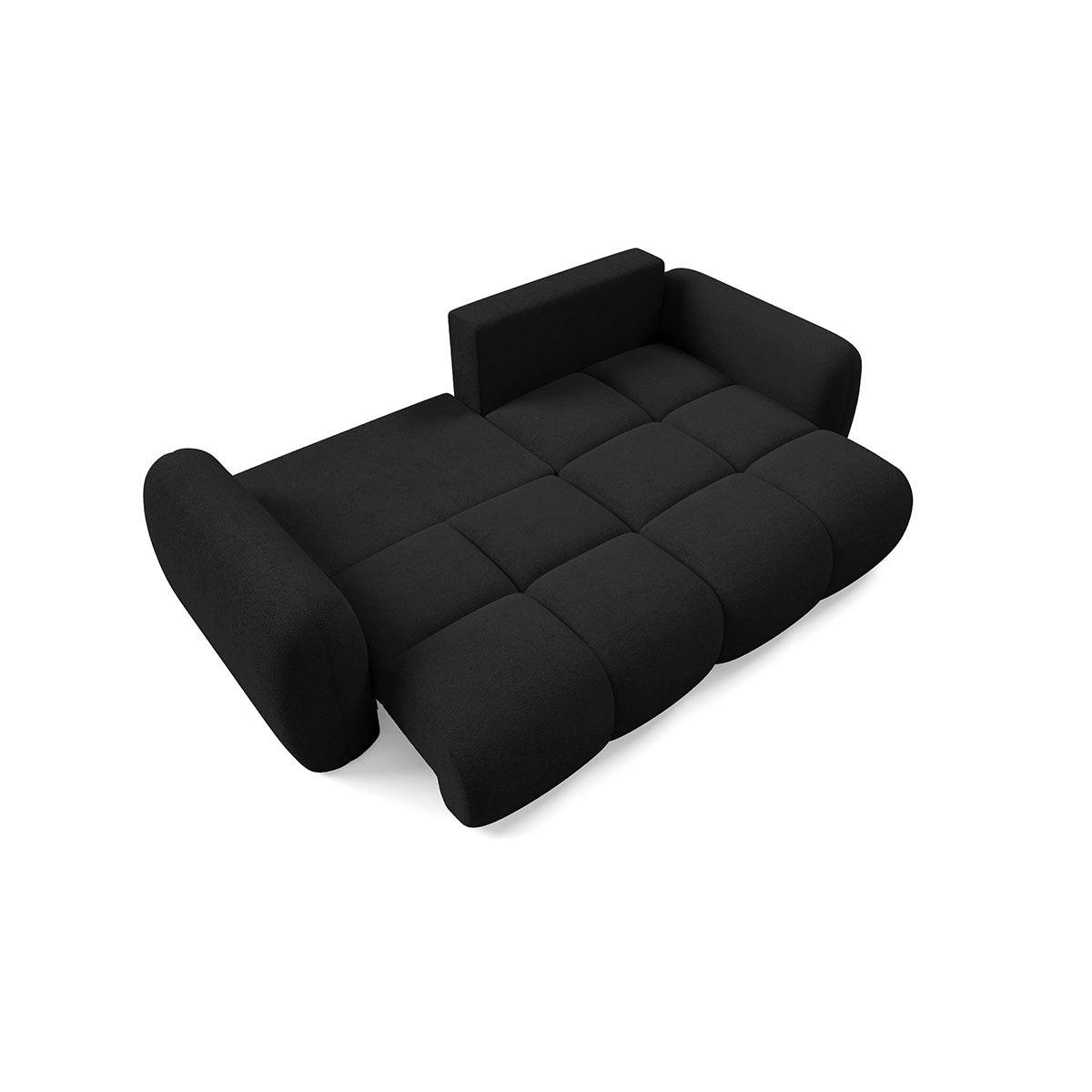 ECKSOFA Livio 3 Sitzplätze Schwarz - Schwarz, Holz (270/165cm) - Petits-meubles