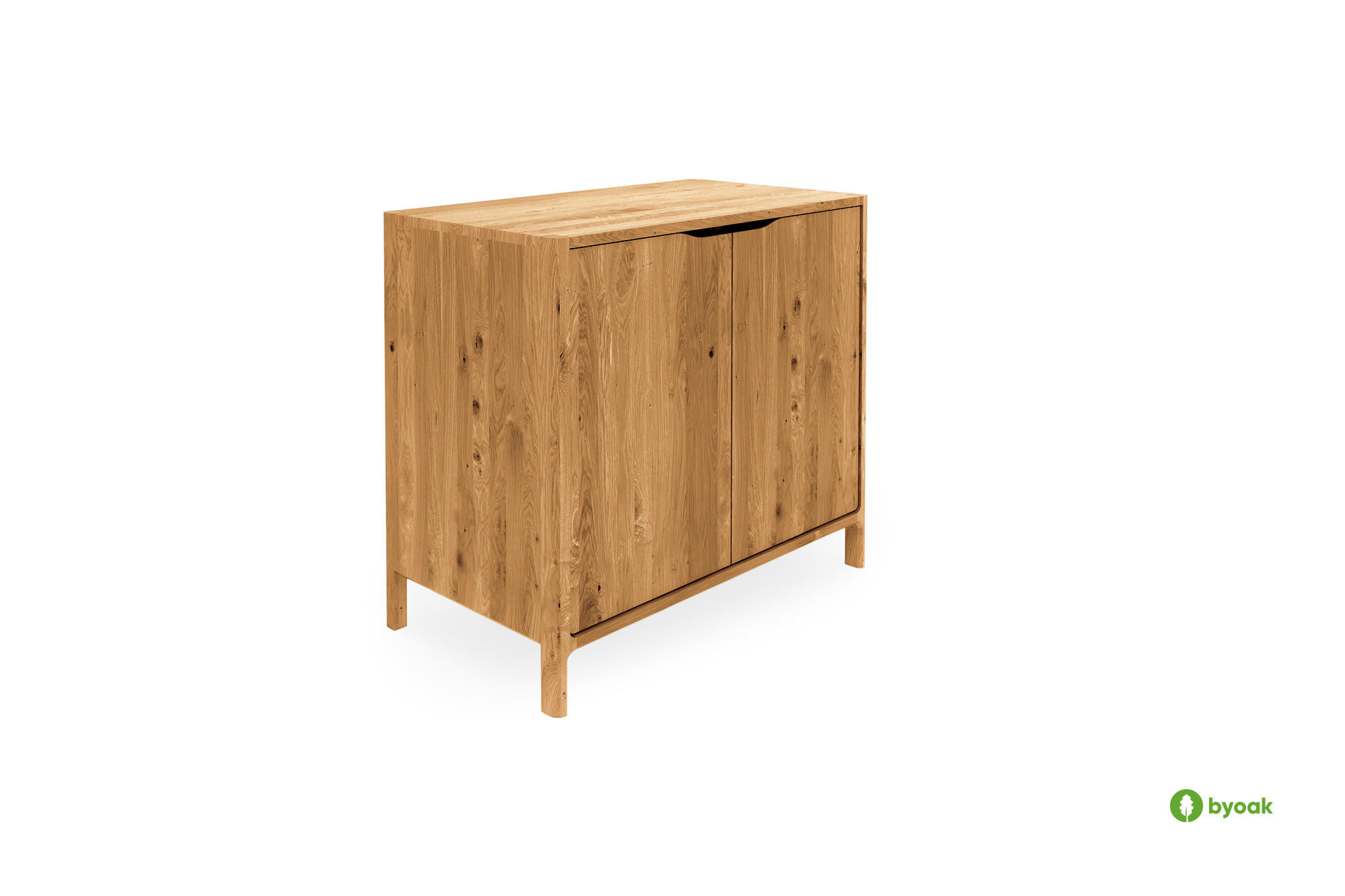KOMMODE PAUL Wildeiche - Wildeiche, Holz (95/80/50cm) - byoak