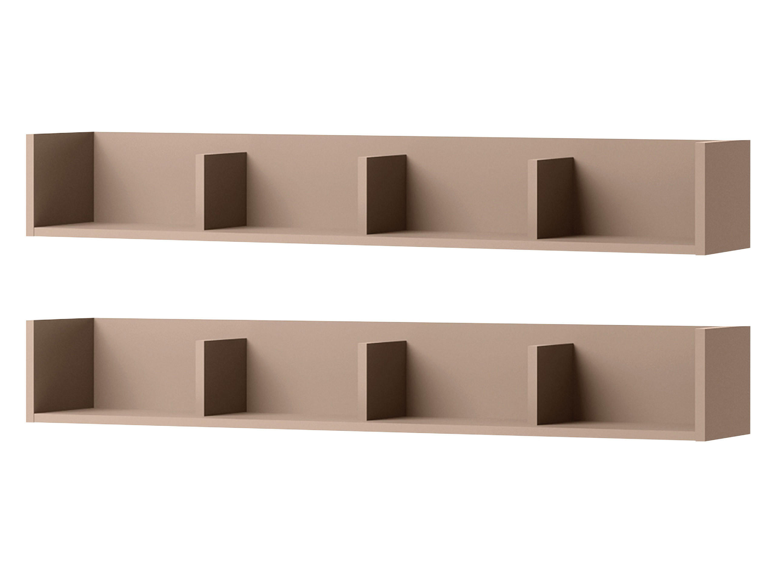 WANDBOARD-SET Sigma SG12 (2 Stück) - Trüffeleichefarben, Holzwerkstoff (129/18/22cm) - MIRJAN24