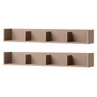 WANDBOARD-SET Sigma SG12 (2 Stück) - Trüffeleichefarben, Holzwerkstoff (129/18/22cm) - MIRJAN24