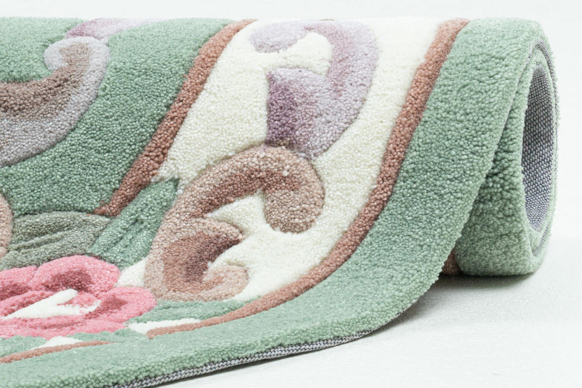 HANDTUFTTEPPICH Ming 190x290 cm - Grün, Textil (190/290cm) - THEKO