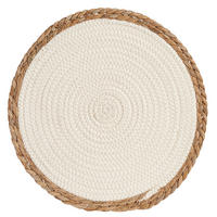 TISCHSET geflochtenes Seegras - Weiß, Naturmaterialien (35cm) - Giftdecor