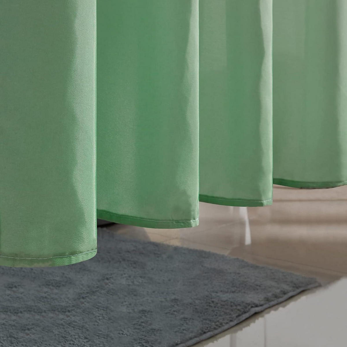 DUSCHVORHANG Stoff Weiß nach Grün 240 x 200 cm - Grün, Textil (240/200cm)