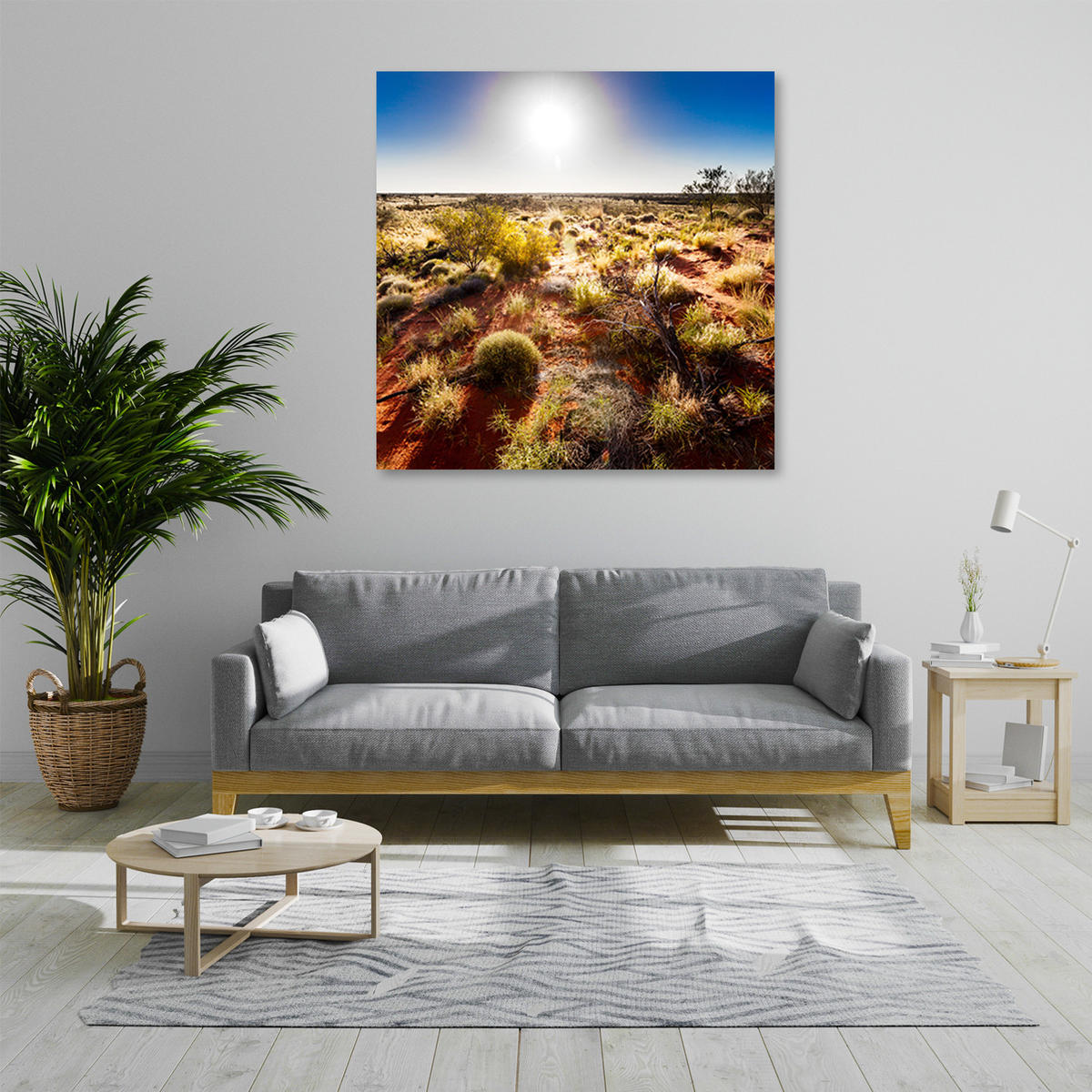 WANDBILD landschaften beige - Beige, Textil (40/40cm) - Feeby