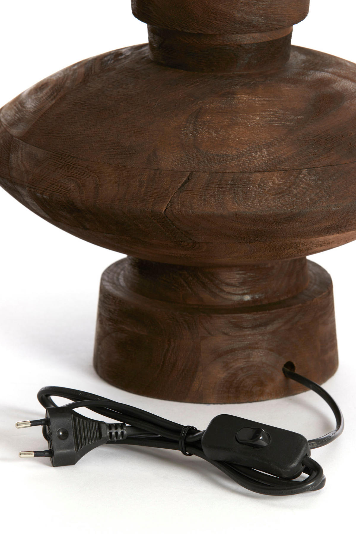 LAMPENFUSS Fiera Braun Ø31/31 cm - Dunkelbraun, Holz (31/31/31cm) - Light & Living