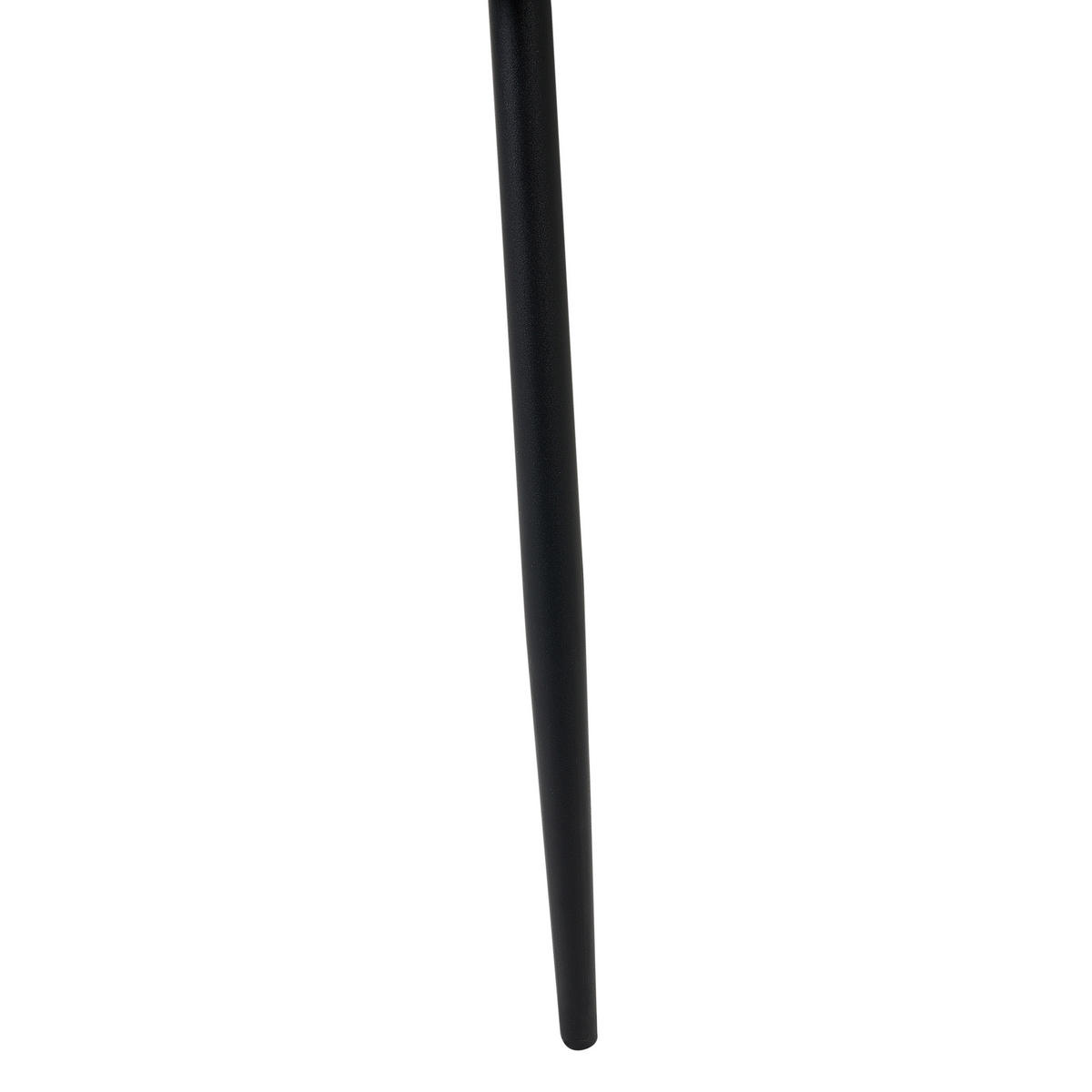 ÉTKEZŐSZÉK 2 darabos Szett Műanyag Fekete Nashua II - fekete, műanyag/fém (57/86/51cm) - Beliani