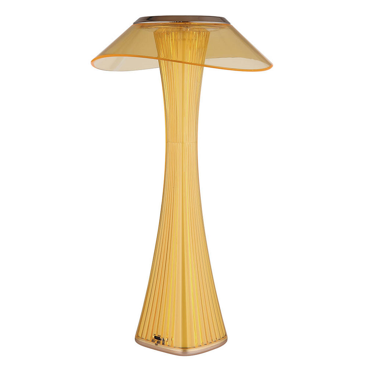 LED TISCHLEUCHTE Ambra Gold - Goldfarben, Kunststoff (15.1/15.1/27.4cm) - Globo Lighting