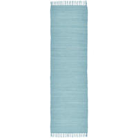 FLECKERLTEPPICH Chindi 70x250 cm - Hellblau, Textil (70/250cm) - Rug and Roll