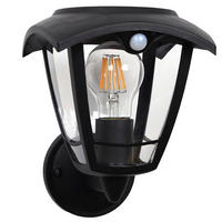 LUMAX 200LM Solar-Sensor-Wandleuchte - Schwarz, Kunststoff (17/20/22cm) - Lumisky