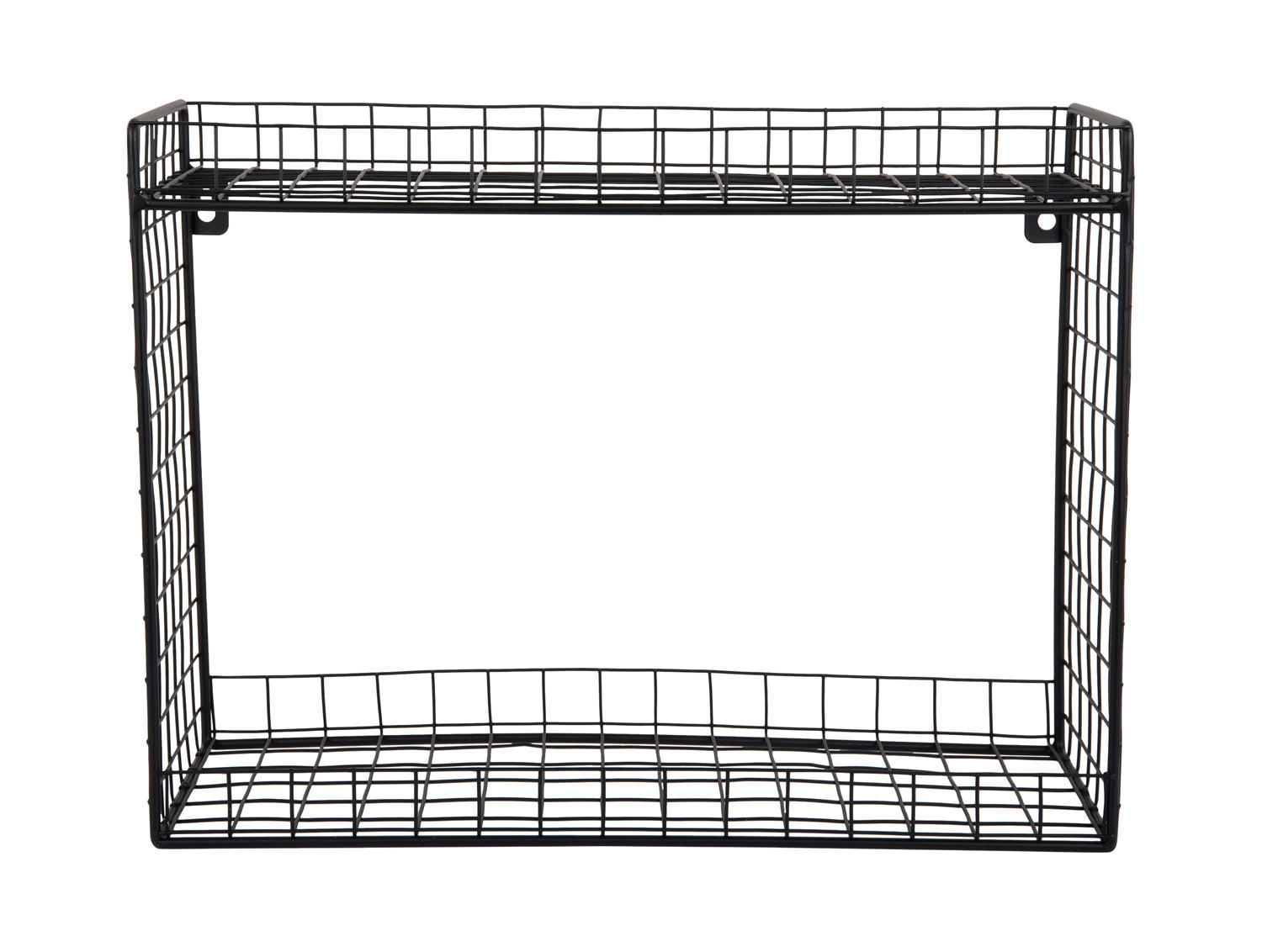 WANDREGAL Reja 40/15/30 cm - Schwarz, Metall (15/30/40cm) - Present Time