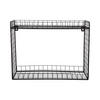 WANDREGAL Reja 40/15/30 cm - Schwarz, Metall (15/30/40cm) - Present Time