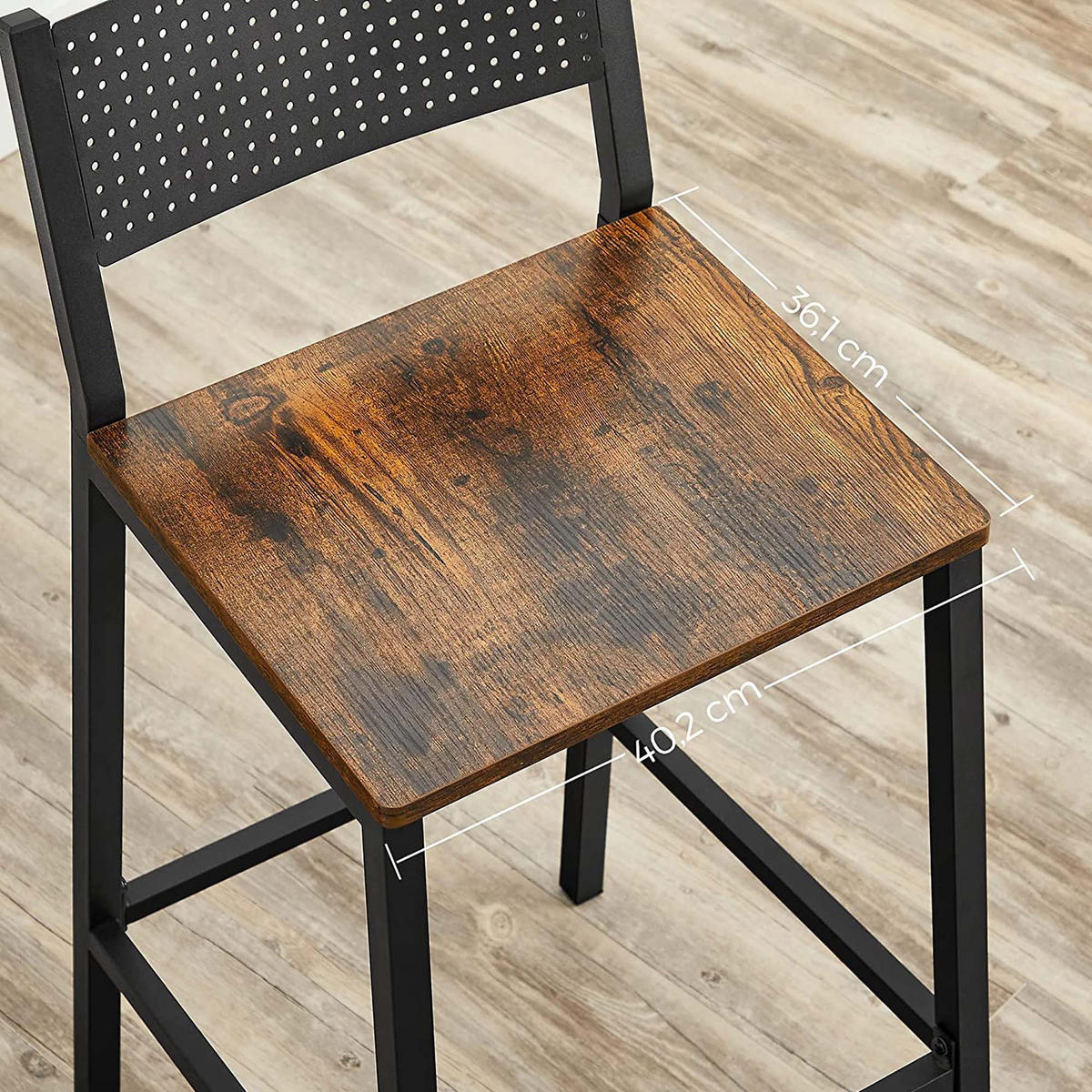 BARSTUHL 2ER-SET - Braun, Holzwerkstoff (50.7/98/43.1cm) - Hansiro