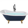 BADEWANNE FREISTEHEND 77x153x74 cm blau Cayman - Blau, Kunststoff (77/74/153cm) - Beliani
