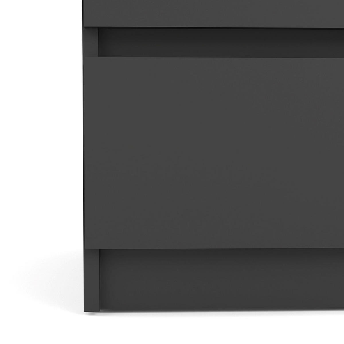 NACHTSCHRANK mattschwarz - Schwarz, Holzwerkstoff (40/50/50cm) - ebuy24