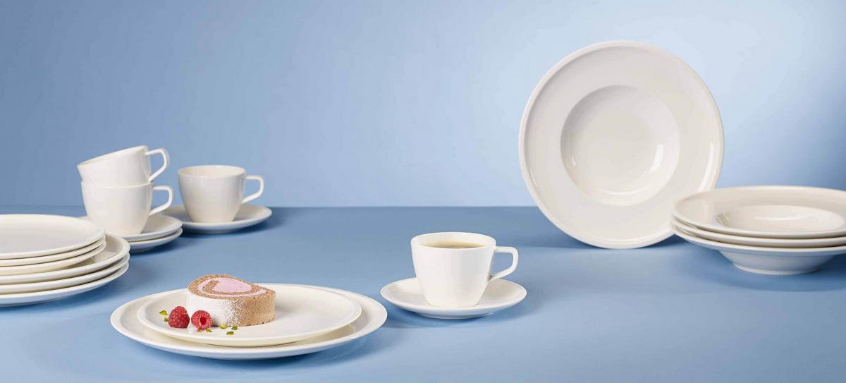 KAFFEETASSE MIT UNTERTASSE Artesano Original weiß 250 ml - Weiß, Keramik (16/10/16cm) - Villeroy & Boch