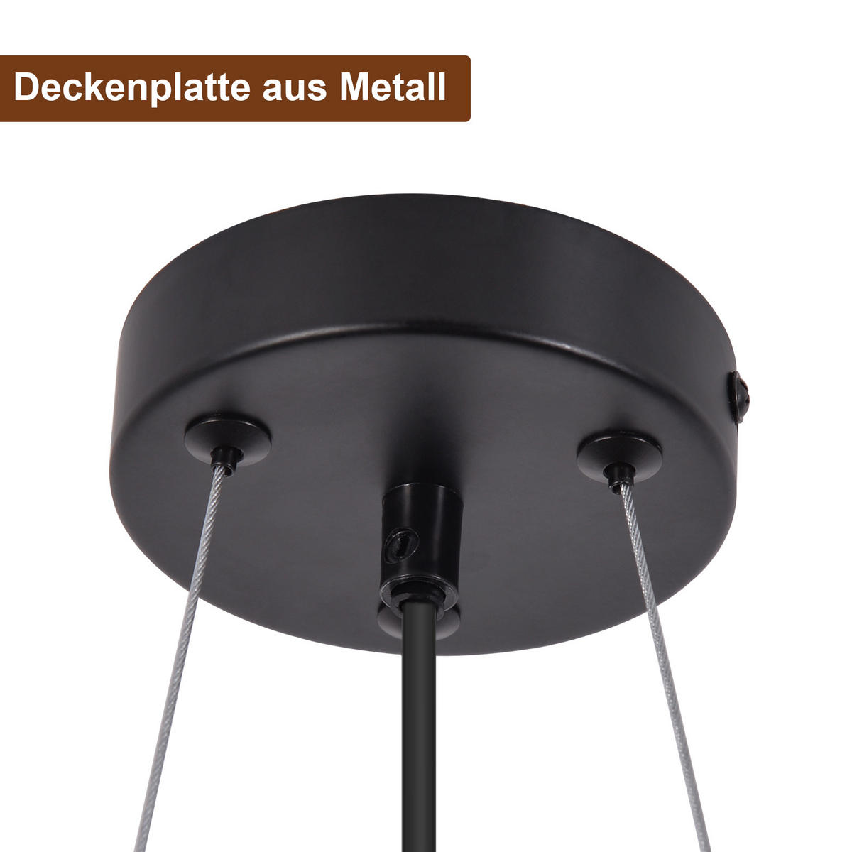 HÄNGELEUCHTE Brynq 40/156/40 cm - Schwarz, Metall (40/40/156cm) - ZMH