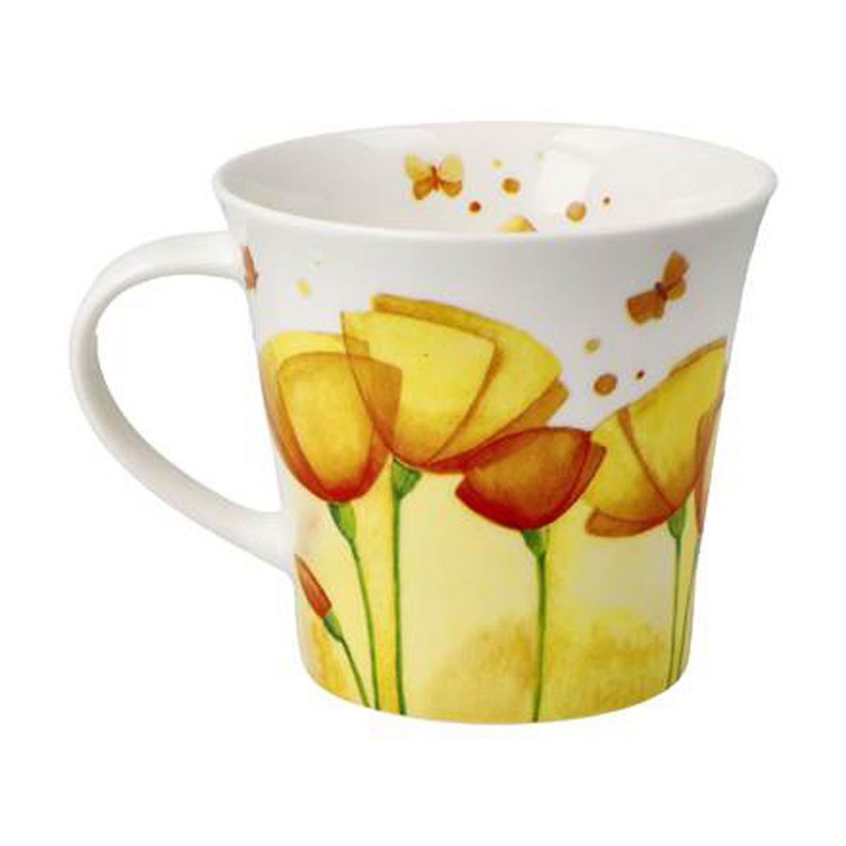 TEETASSE Fiore - Sunshine, Fine Bone China, gelb - Gelb, Keramik (0.35L) - Goebel