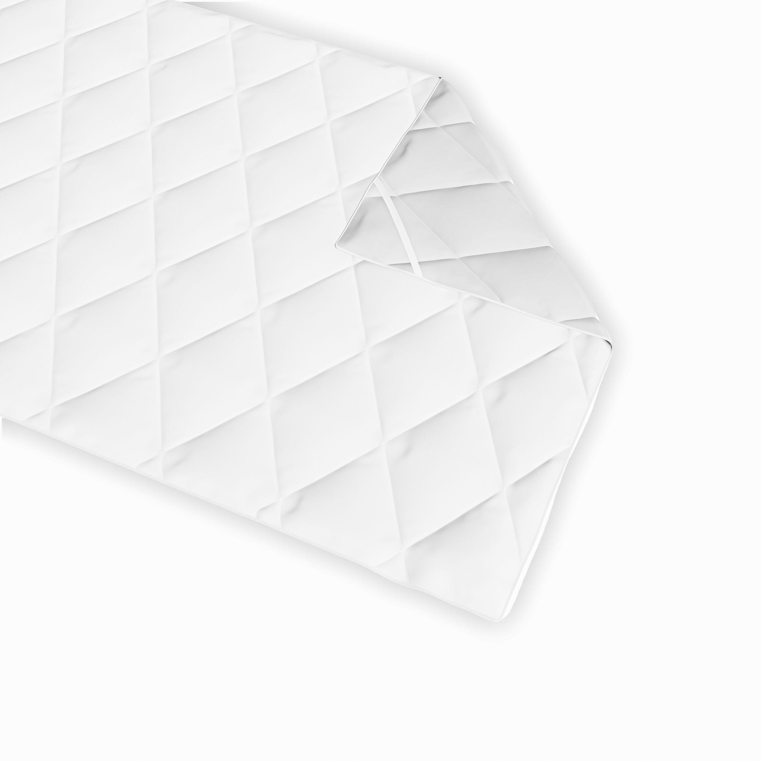 MATRATZENAUFLAGE für ruhigen Schlaf auf harter Matratze 90 x 200 cm - Weiß, Textil (90/200cm) - Schlaftroll