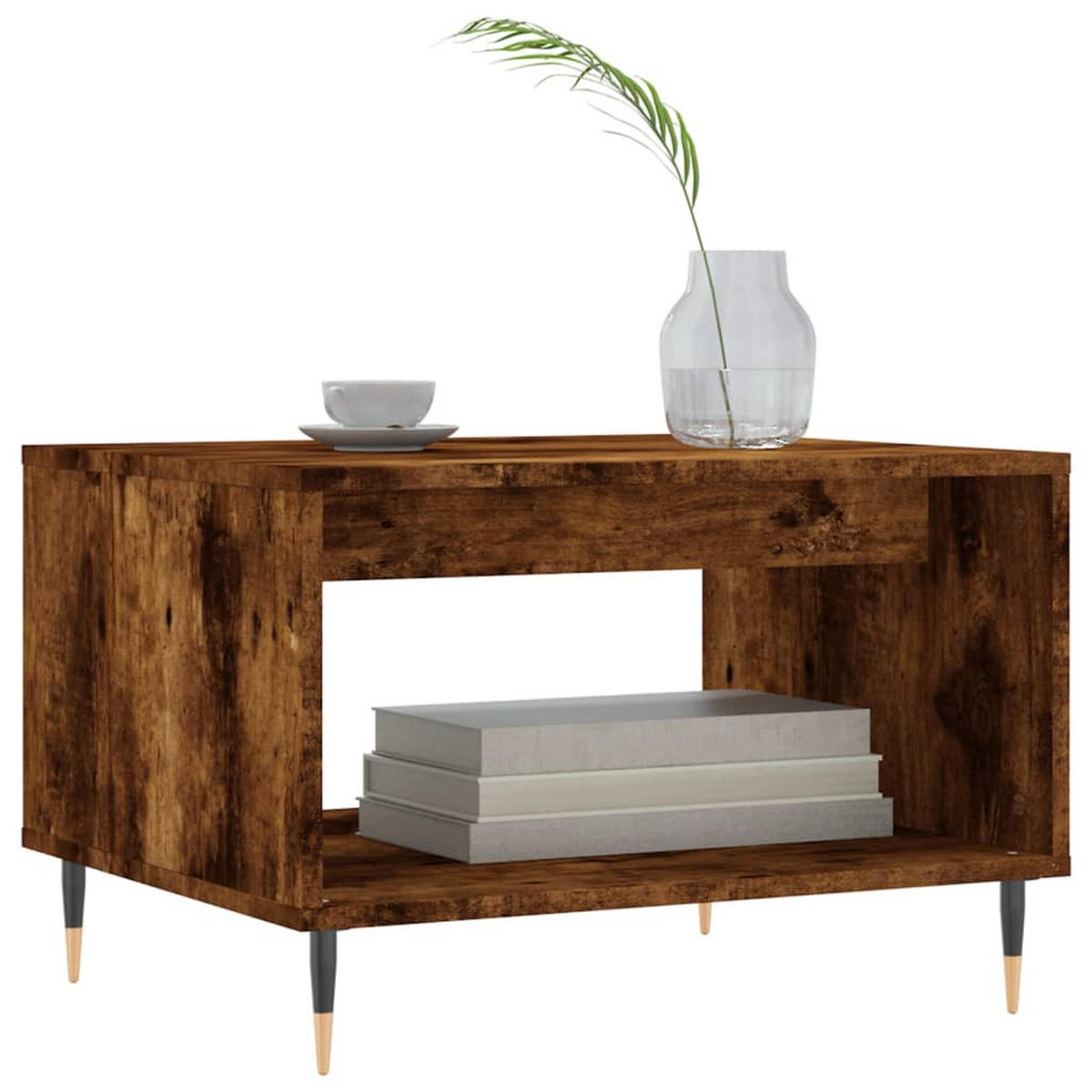 COUCHTISCH Räuchereiche 60x50x40 cm Holzwerkstoff - Braun, Holzwerkstoff (60/50/40cm) - furnicato