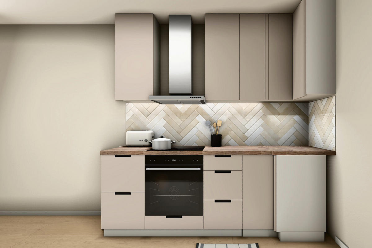U-KÜCHE Sorento Beige & Weiß – 318 × 239 × 239 cm – KÜ-SORENTO4-001 - Beige, Holzwerkstoff (318/247/239cm) - ROYAL24_MARKT