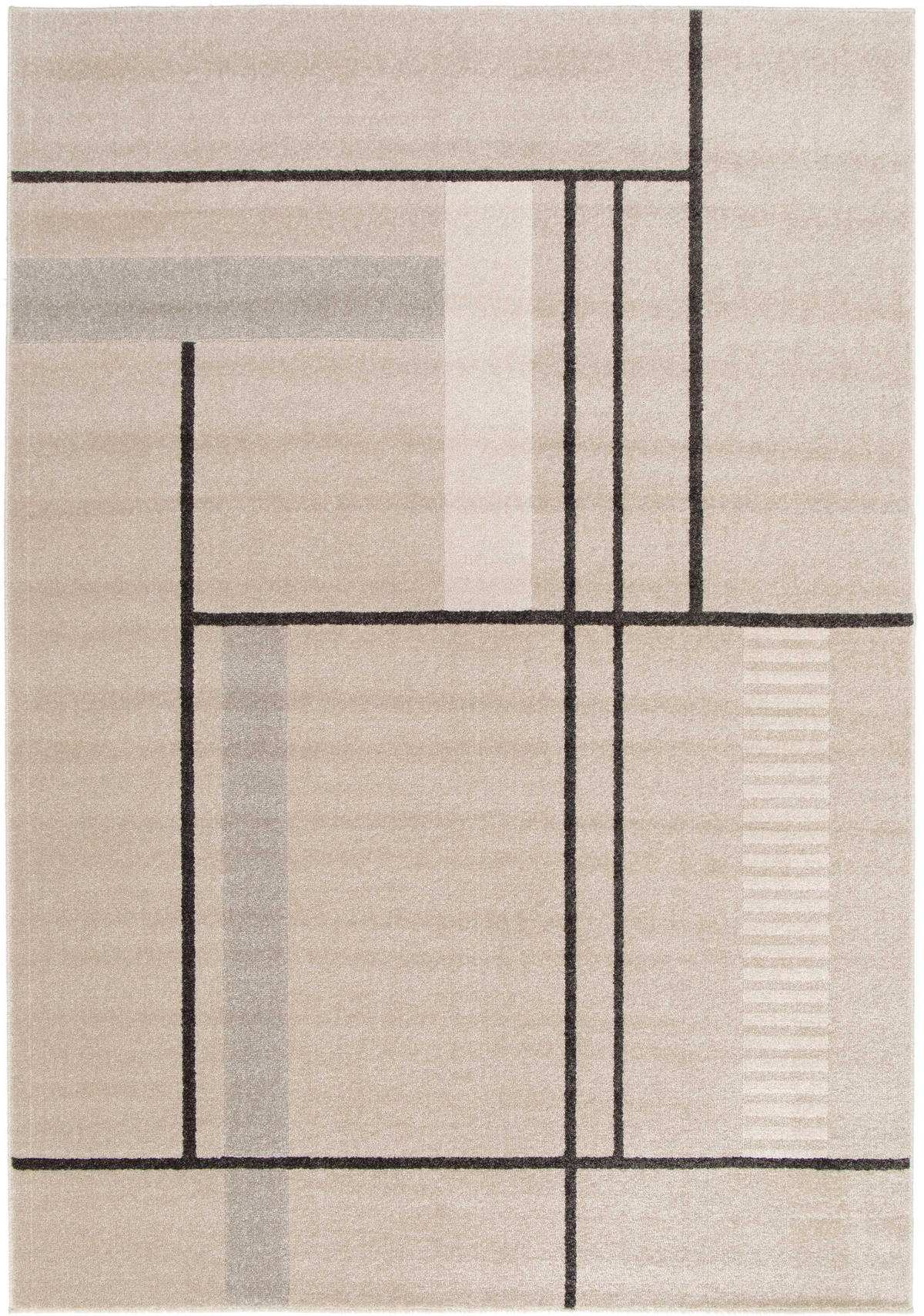 WEBTEPPICH Beige Domus 120/170 cm - Beige, Naturmaterialien/Textil (120/170cm) - Atticgo