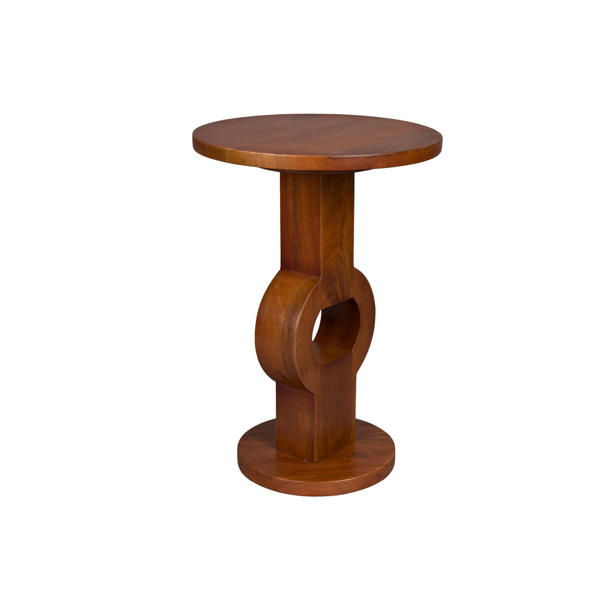 BEISTELLTISCH Tondo Rund 36 cm Braun - Braun, Holz (36/36/53cm) - Dutchbone