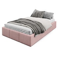 POLSTERBETT für Schlafzimmer Bett mit Stauraum Rosa 120x200cm - Rosa, Holzwerkstoff/Textil (120/200cm) - Muralo