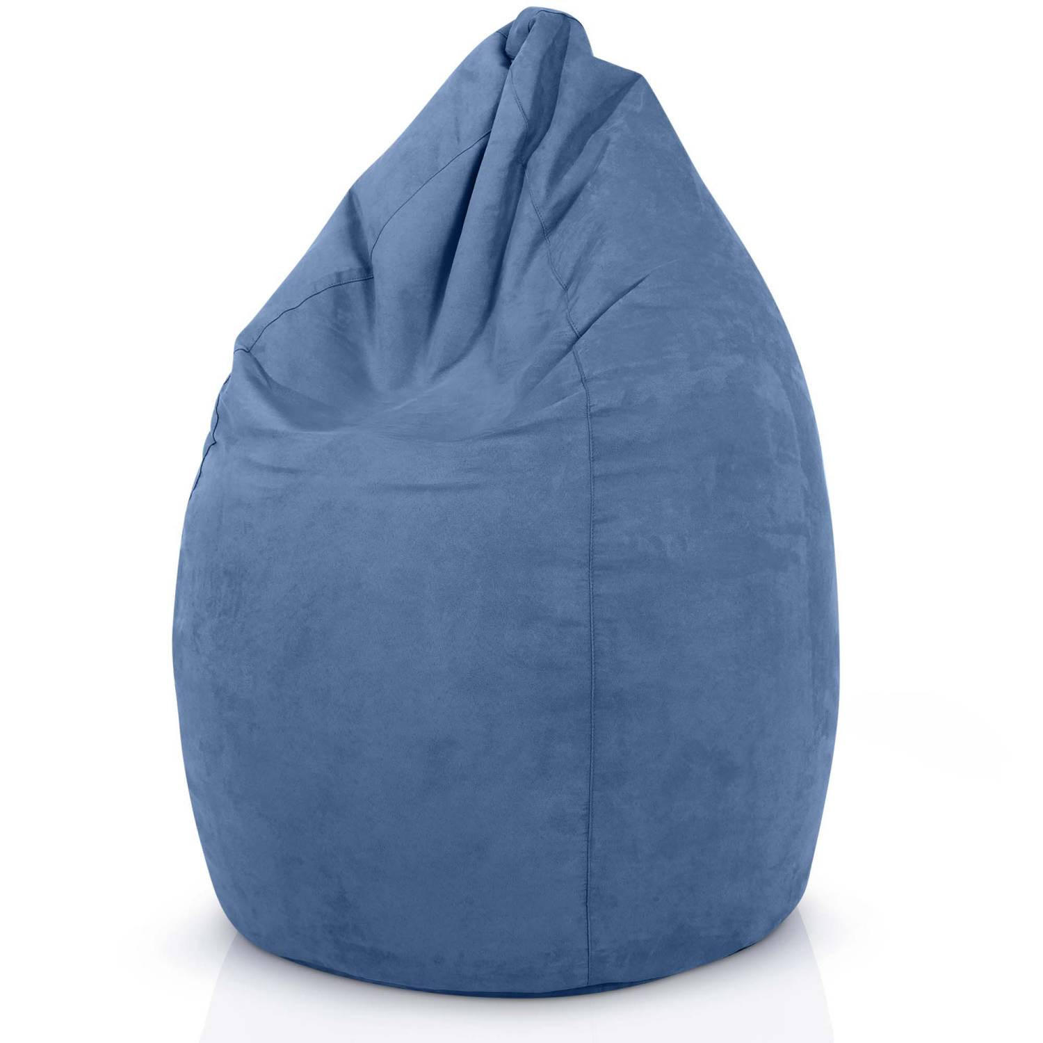 SITZSACK "Drop" 60x60x90cm - 220L - Hellblau, Textil (60/90/60cm) - Green Bean