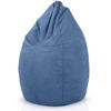 SITZSACK "Drop" 60x60x90cm - 220L - Hellblau, Textil (60/90/60cm) - Green Bean