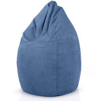 SITZSACK "Drop" 60x60x90cm - 220L - Hellblau, Textil (60/90/60cm) - Green Bean