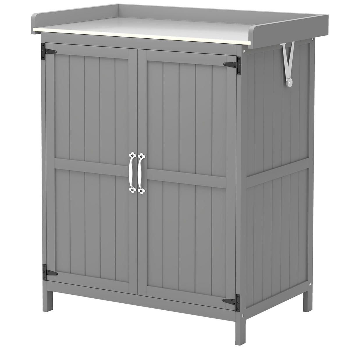 GARTENSCHRANK DE-09264 Grau - Grau, Holz (43/88/74cm) - ComfortXL