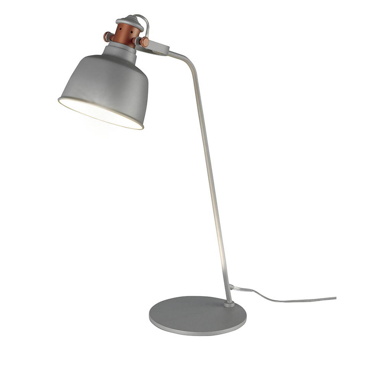 TISCHLAMPE Stahl Grau - Grau, Metall (18/42/60cm) - ANGEL CERDA