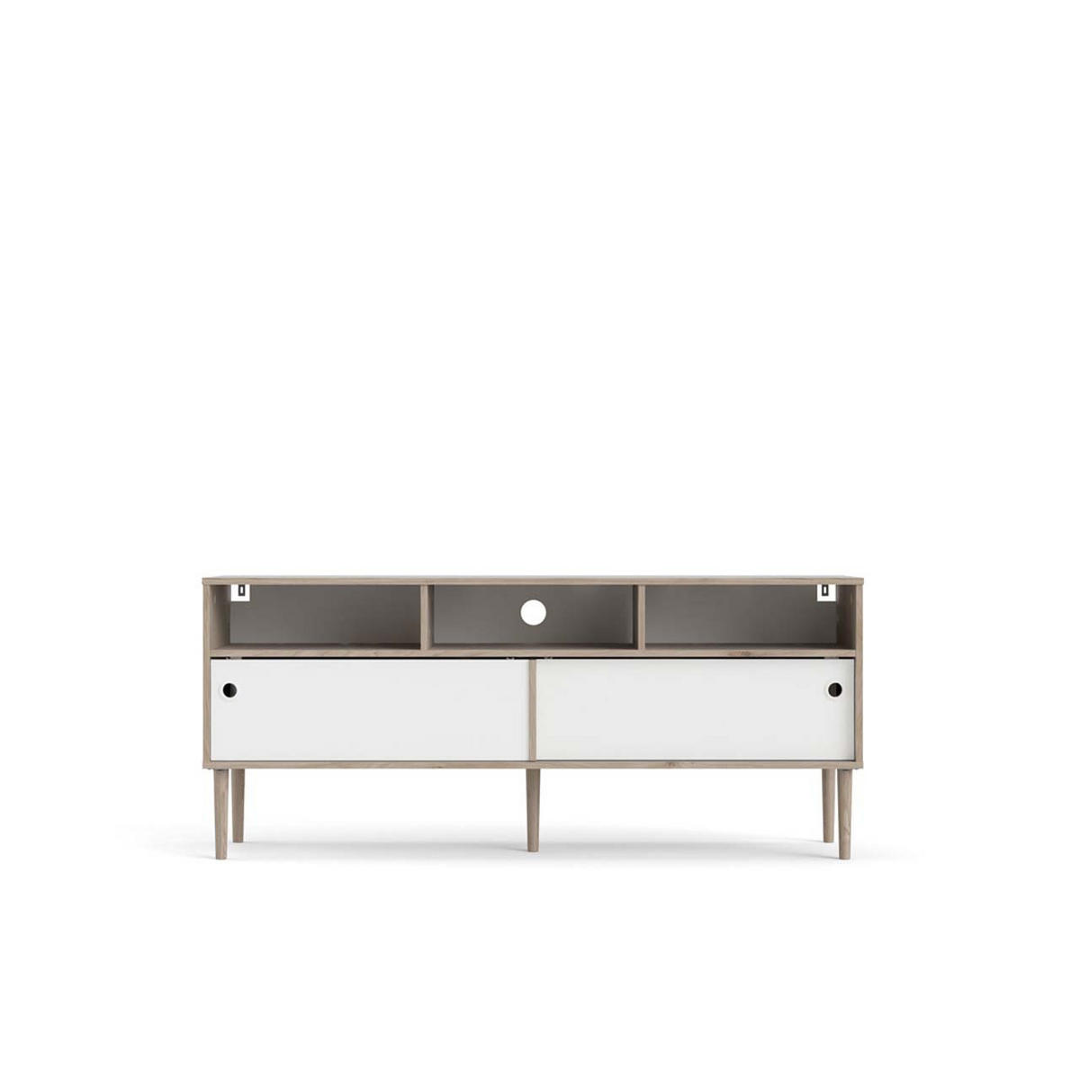TV-ELEMENT Weiß - Weiß, Holzwerkstoff (148/64/41cm) - ebuy24