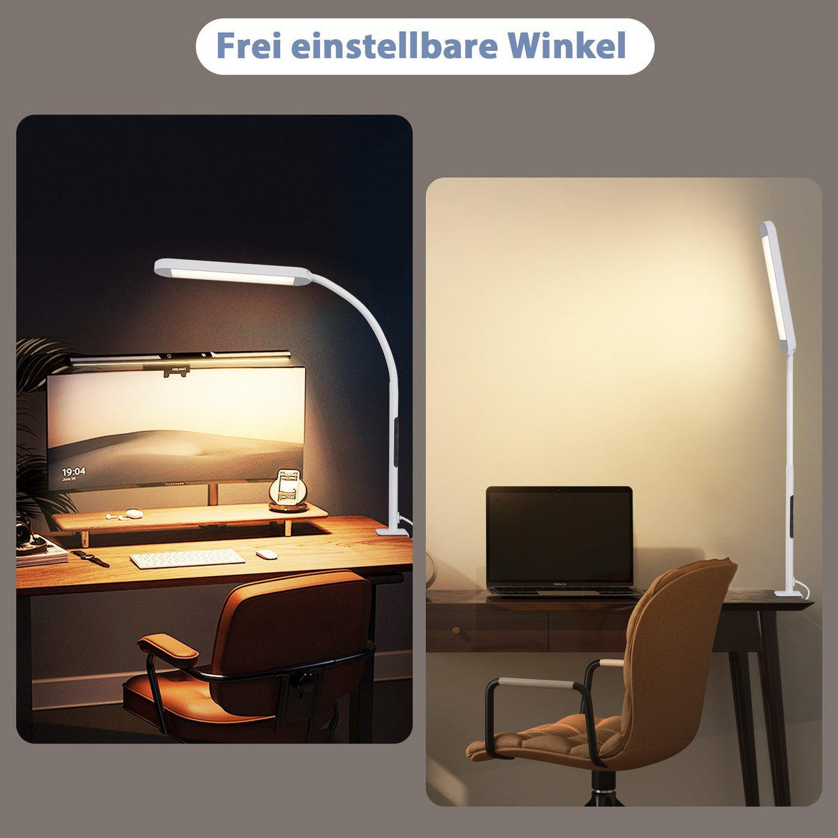 LED stolní lampa Abresch 56,5/51,5/1,9 cm - bílá, kov (56.5/51.5/1.9cm) - Nettlife