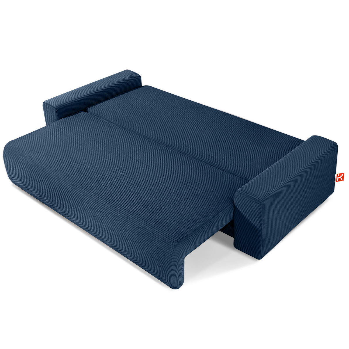 3-SITZER SCHLAFSOFA MOLLIS, Corduroy, Marine - Dunkelblau, Holz/Holzwerkstoff (250/93/108cm) - KONSIMO®