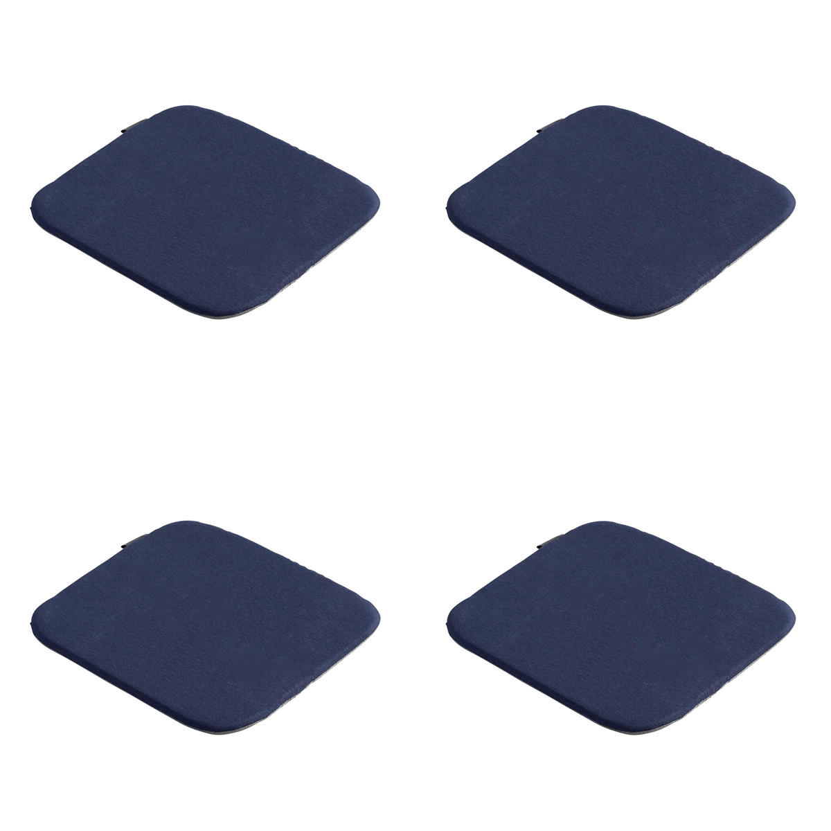 SITZKISSEN Panama 40/40 cm 4er-Set - Blau, Textil (40/2/40cm) - Madison
