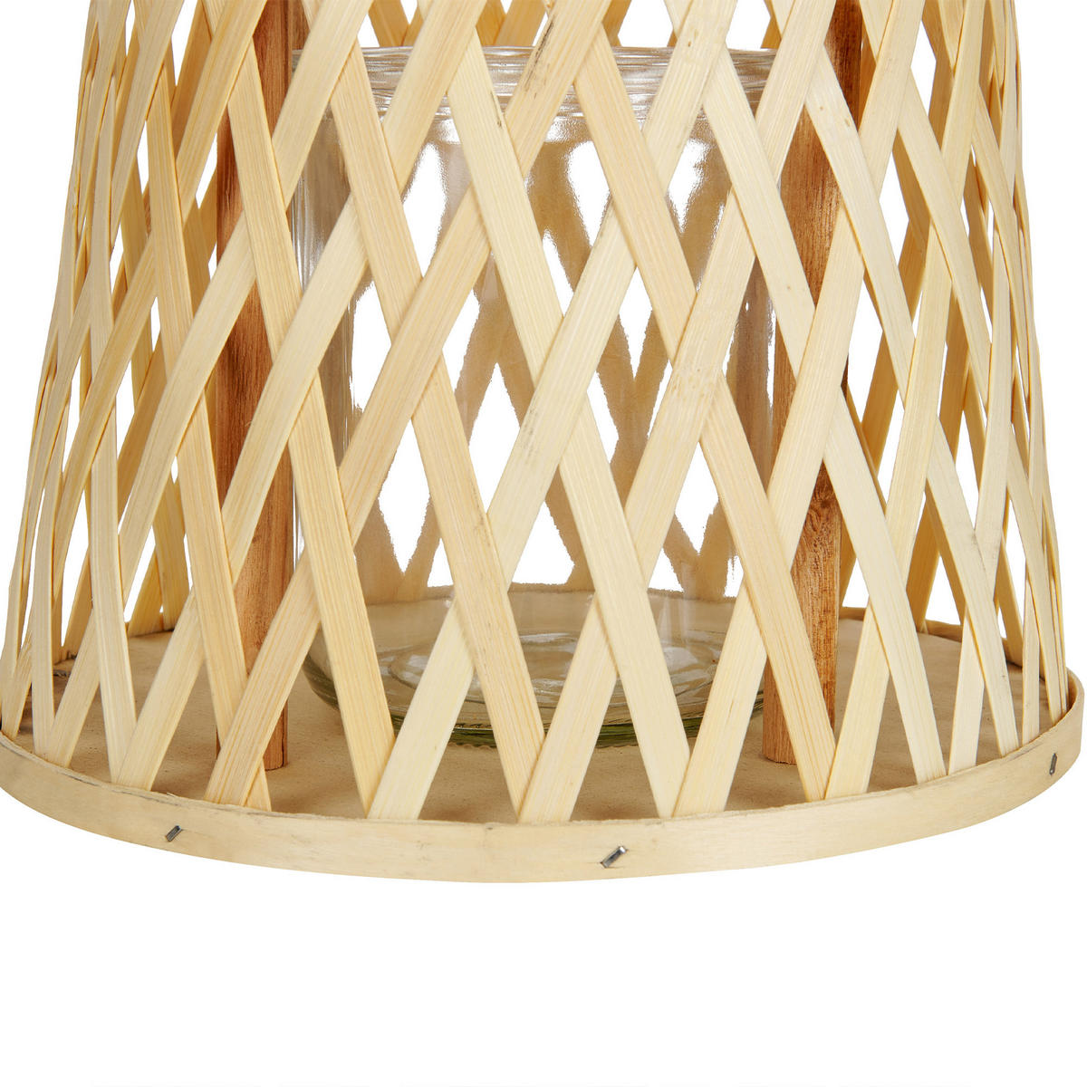 FELINAR bambus 38 cm culoare naturală Mactan - bej/culoare naturală, lemn (26/38/14cm) - Beliani