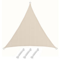 SONNENSEGEL 200/200 cm beige, dreieckig - Beige, Kunststoff (200/200cm) - Amanka