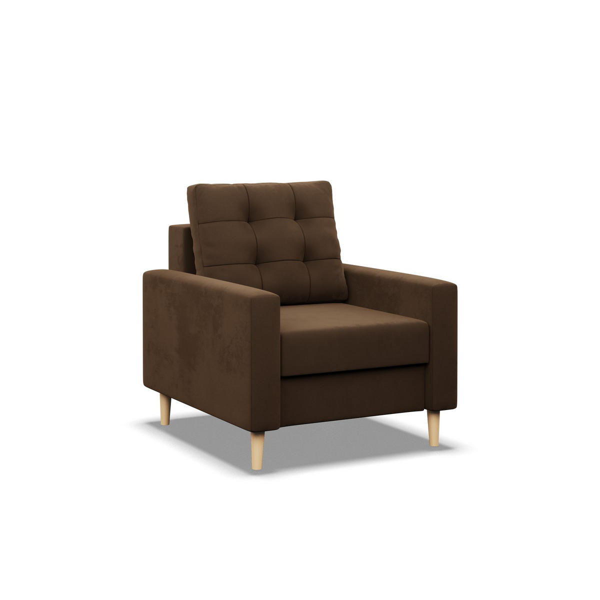 LOUNGESESSEL BLANK, BONELL, Braun - Braun, Textil (75/92/92cm) - Mebligo