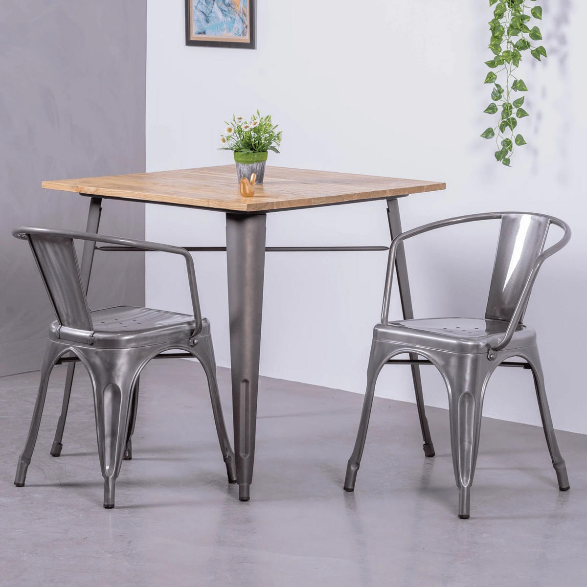 STUHL Metall Alufarben - Alufarben, Metall (51/72/47cm) - Nest Dream